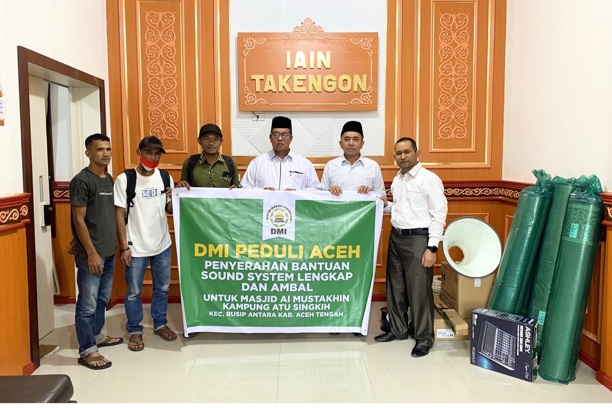 IAIN Takengon Fasilitasi Penyaluran Bantuan DMI Aceh untuk Masjid Atu Singkih yang Rusak Akibat Banjir
