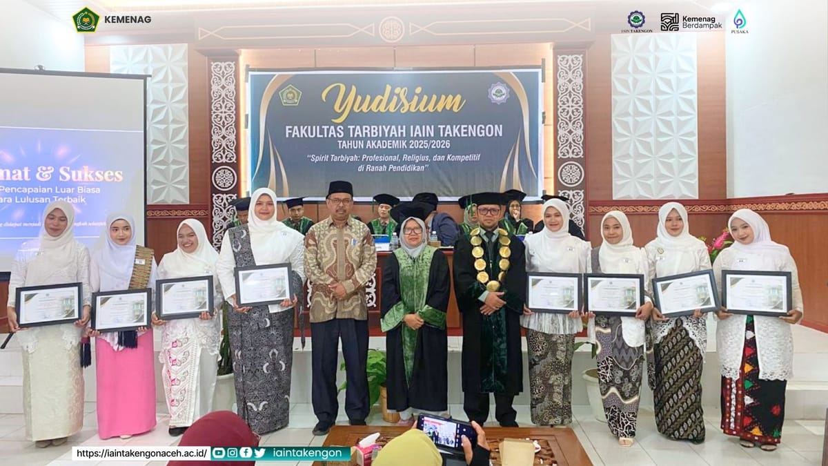 Fakultas Tarbiyah IAIN Takengon Berikan Penghargaan kepada Lulusan Terbaik Yudisium 2025/2026