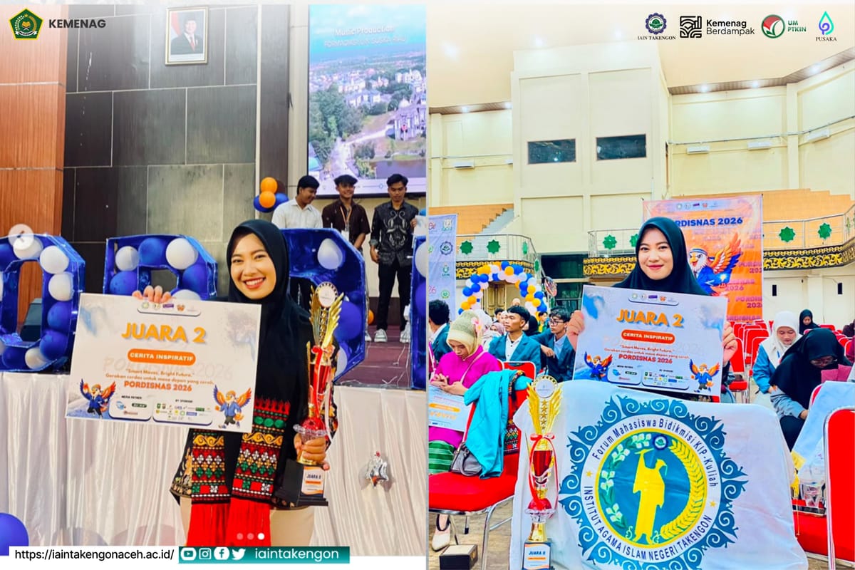 Mahasiswa KIP-Kuliah IAIN Takengon Raih Juara 2 Lomba Cerita Inspiratif Tingkat Nasional