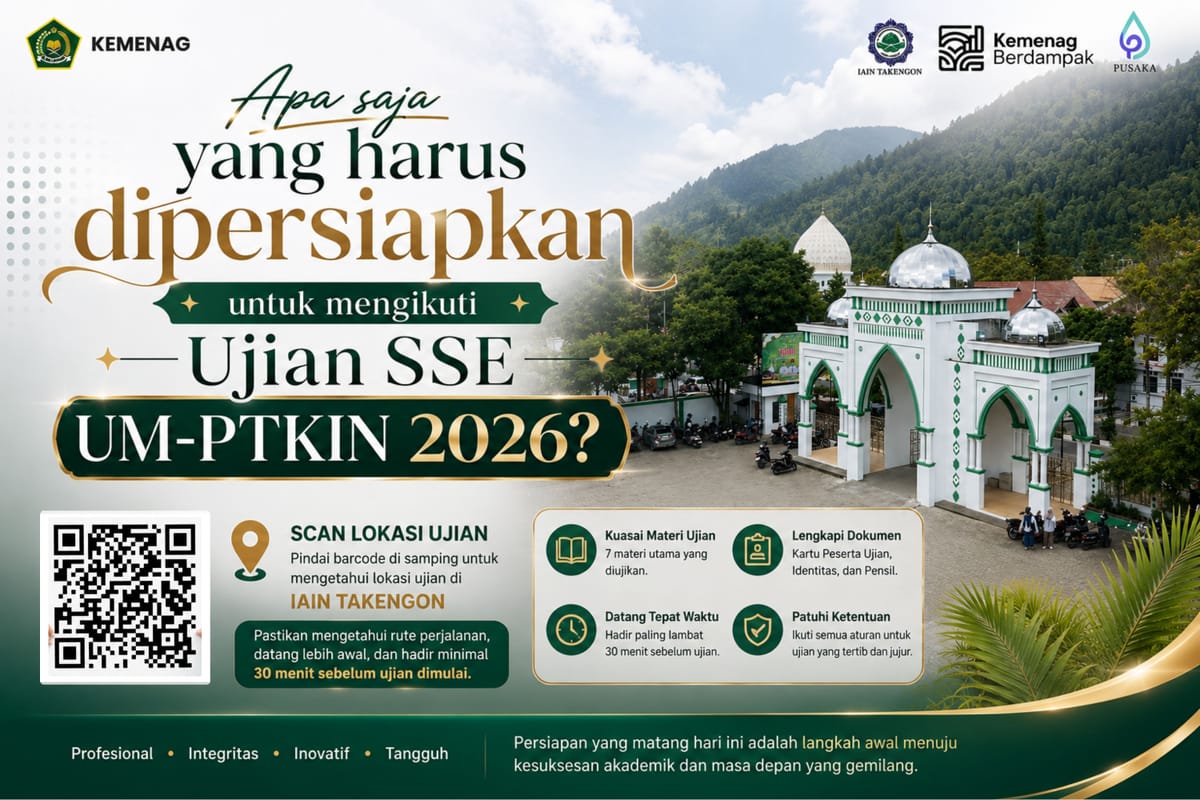 UM-PTKIN 2026 Segera Digelar, IAIN Takengon Siap Sambut Peserta dan Imbau Calon Mahasiswa Kuasai Materi Ujian