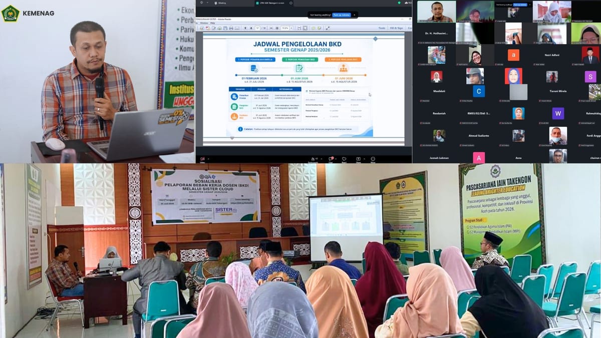 LPM IAIN Takengon Sosialisasikan Pelaporan BKD Berbasis Sister Cloud