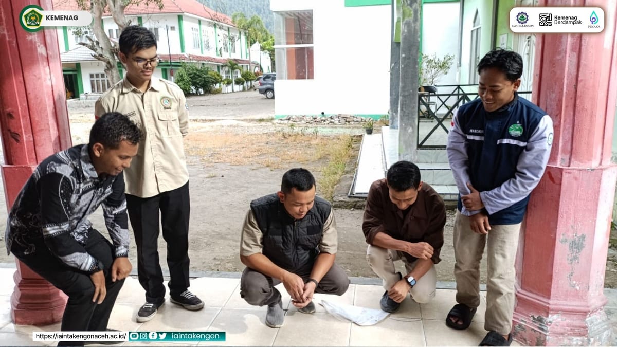 LDK Simahtuah IAIN Takengon Gelar Rashdul Kiblat, Edukasi Pengukuran Arah Kiblat Sesuai Arahan Kemenag