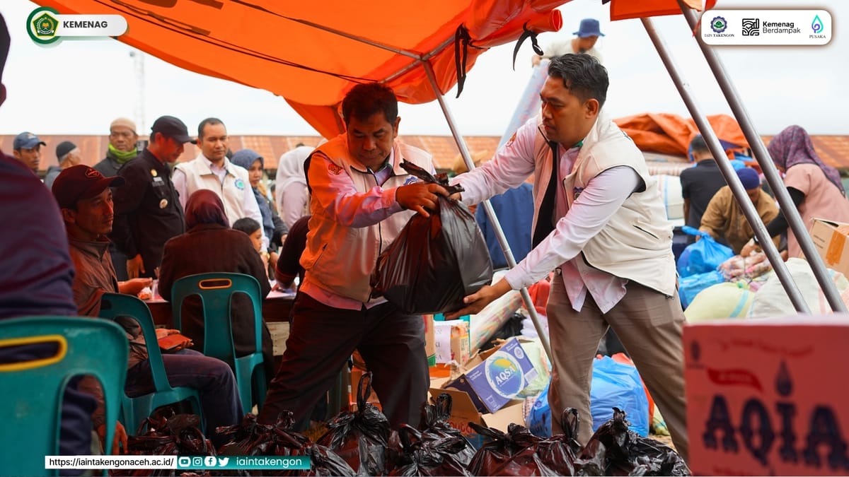 IAIN Takengon Salurkan 47 Paket Bantuan untuk Korban Kebakaran Pasar Jagong Jeget