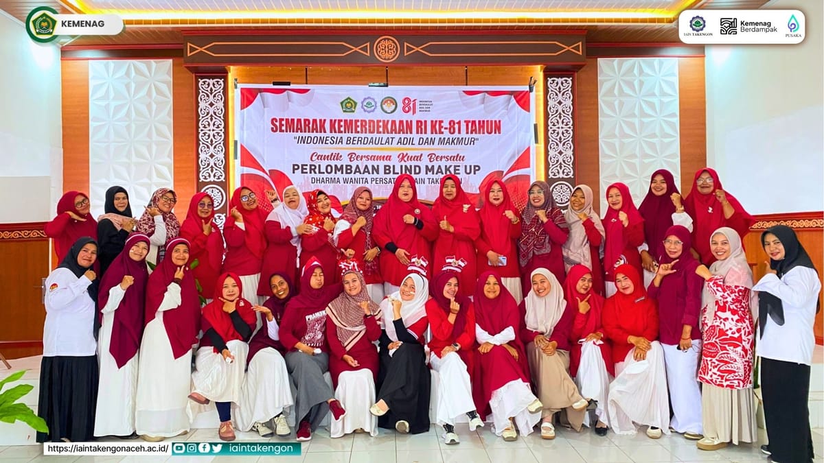 Semarak HUT ke-81 RI, DWP IAIN Takengon Gelar Lomba Blind Make Up