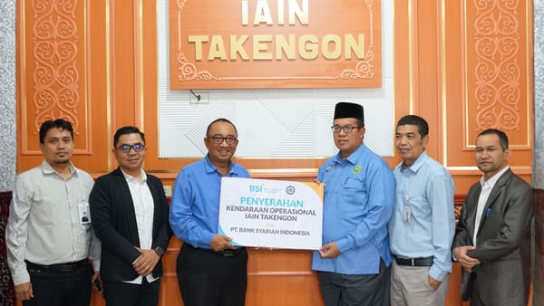 BSI KCP Bebesen Serahkan Mobil Operasional untuk IAIN Takengon, Dukung Penguatan Layanan Kampus