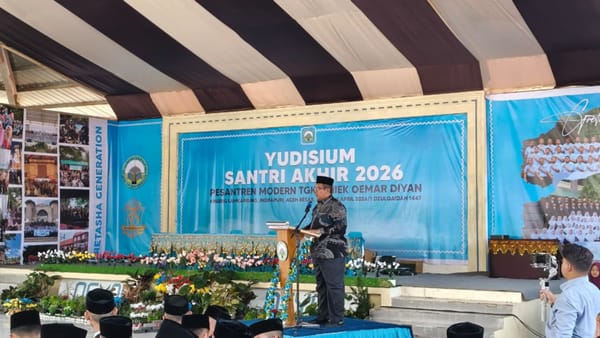Rektor IAIN Takengon Sampaikan Tausiyah pada Pelepasan Santri Dayah Tgk. Chik Oemar Diyan