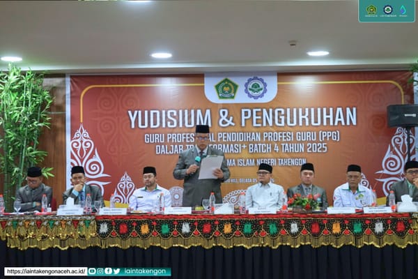 IAIN Takengon Kukuhkan 790 Guru Profesional PPG Daljab Transformasi+ Batch 4 Tahun 2025