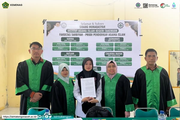 Mahasiswa PAI IAIN Takengon Selesaikan Tugas Akhir Lewat Artikel Jurnal Terakreditasi Sinta 4