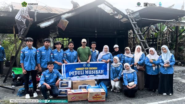 Peduli Sesama, FORMAKIP IAIN Takengon Salurkan Bantuan untuk Korban Kebakaran di Aceh Tengah dan Bener Meriah