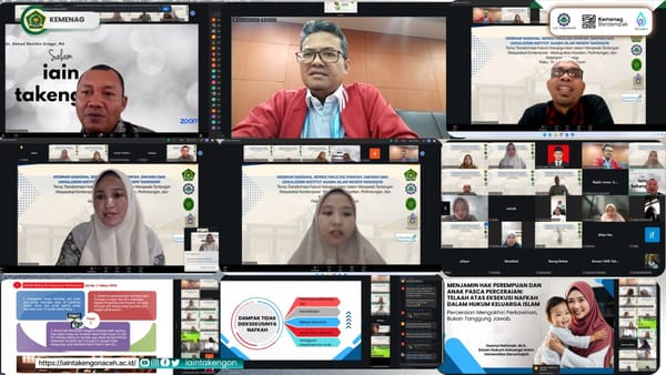 FSDU IAIN Takengon Bahas Transformasi Hukum Keluarga Islam, Perkuat Keadilan, Perlindungan, dan Ketahanan Keluarga Melalui Webinar Nasional