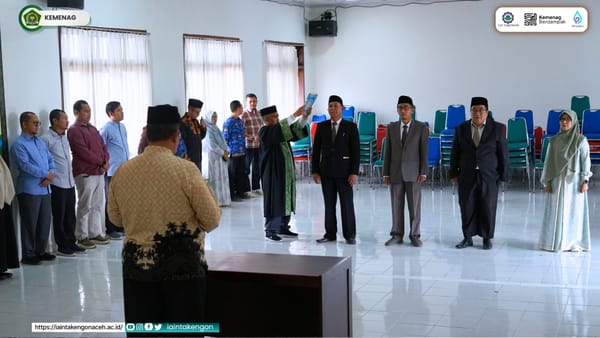 Rektor Lantik Pejabat LPPM IAIN Takengon: Tumbuhkan Kinerja Optimis dan Kebersamaan Akademik.