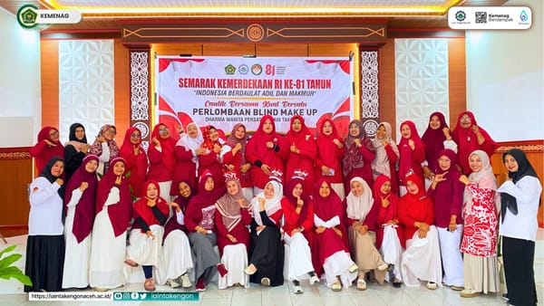 Semarak HUT ke-81 RI, DWP IAIN Takengon Gelar Lomba Blind Make Up